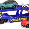 Dickie toys - car transporter - volvo - vrachtwagen met aanhangwagen - licht en geluid