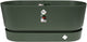 Elho greenville terrace trough met wielen - plantenbak met waterreservoir - 100% gerecycled plastic - l78 x b35 x h33.5 cm - blad groen