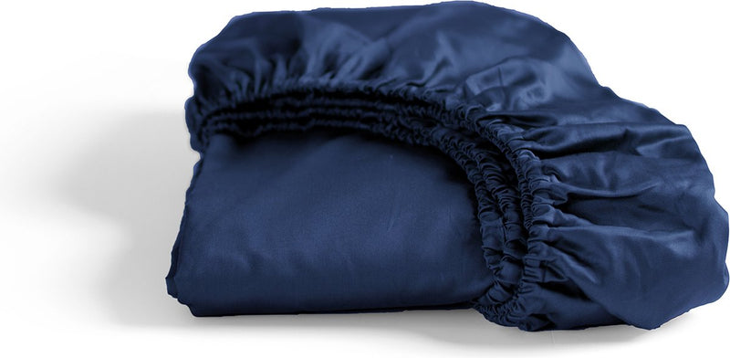 Cinderella - sundays - hoeslaken - tot 25 cm matrashoogte - satijn - 100x200 cm - blauw