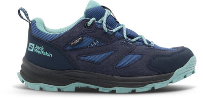 Jack wolfskin vojo tour texapore low k kinderen wandelschoenen-night blue