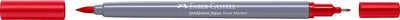 Faber-castell - duo aquarel marker - goldfaber - geraniumrood fel 121 - brush 0,6mm - fc-164621