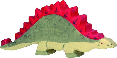 Holztiger stegosaurus. 17,5 cm.