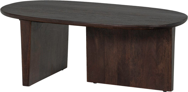 Woood seam salontafel - mango hout - walnoot - 40x110x60