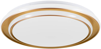 Eglo moschetta plafondlamp - ø 49 cm - goud wit - instelbaar wit licht (warm, neutraal en daglicht)