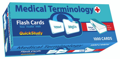 Quickstudy medical terminology 1000 flash cards: a tool