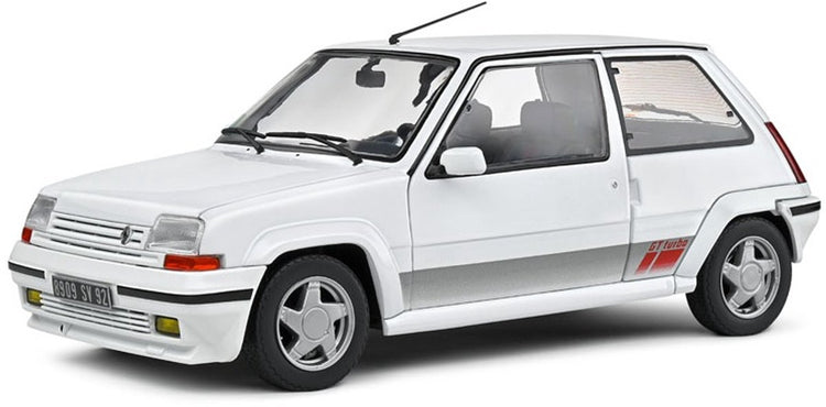 Solido renault 5 gt turbo 'mk2' modelauto 1:18 1989 s1810002 schaalmodel wit