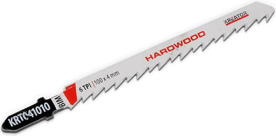 Kreator krt041010 decoupeerzaagbladen t-schacht – 2 stuks – hard hout – 100 mm