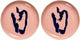 Serax - ottolenghi feast - bord m - roze blauw - 22 ø - 2 stuks