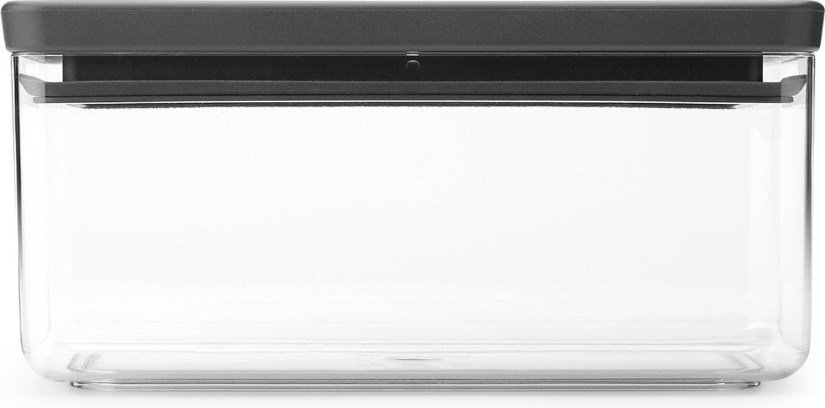 Brabantia tasty+ voorraadbus - stapelbaar - 1,5 l - dark grey