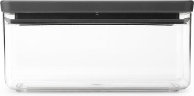 Brabantia tasty+ voorraadbus - stapelbaar - 1,5 l - dark grey