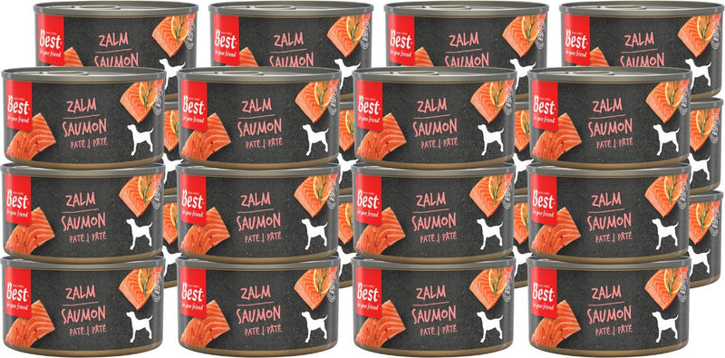 Rosewood best for your friend - honden natvoer - zalm - gestoomde maaltijd - 24 blikjes x 95 g