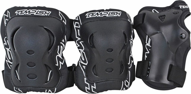Tempish - fid - skatebescherming - 3-pack - volwassenen - zwart - xl