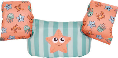 Merkloos sans marque swim essentials - puddle jumper 2 jaar zwemgordel groen roze - dierenprint - puddle jumper 3 jaar - 18 tot 30 kg - 2 6 jaar