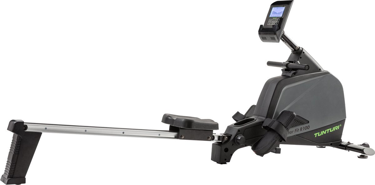Tunturi star fit r100 roeitrainer - roeimachine met 24 weerstandsniveaus - roeiapparaat voor thuis - opklapbaar - kleur: zwart