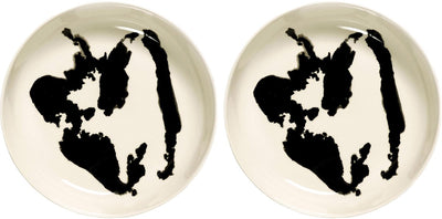 Serax - ottolenghi feast - bord - wit zwart - 22 ø - 2 stuks