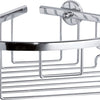 Tesa ® aluxx hoek douche- badmand, hoogglans verchroomd aluminium, zelfklevend