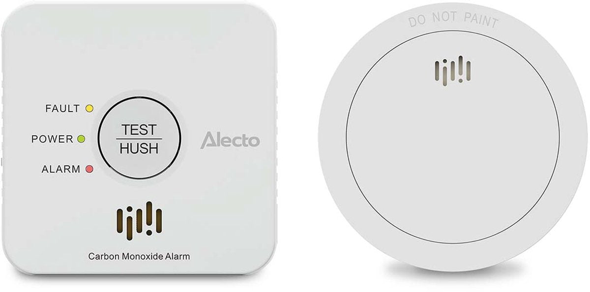 Alecto sdx04 brandmelder veiligheidsset - rookmelder sd1030 + koolmonoxidemelder coa1920 - voldoet aan europese normen