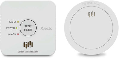 Alecto sdx04 brandmelder veiligheidsset - rookmelder sd1030 + koolmonoxidemelder coa1920 - voldoet aan europese normen