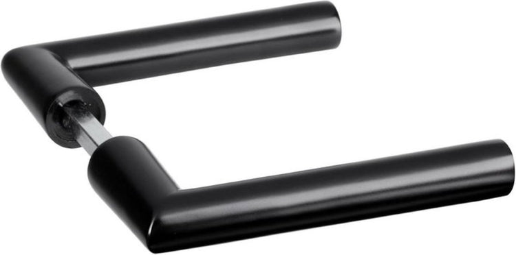 Impresso - london -deurbeslag set ( 2 x deurkruk exclusief rozet ) - aluminium - mat zwart