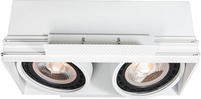 Lucide trimless - inbouwspot - 2xgu10 (es111) - wit