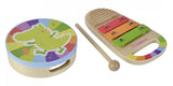Eichhorn houten trommel en xylofoon muziekset, 3dlg. - afbeelding 1