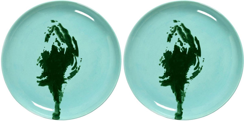Serax - ottolenghi feast - bord m - azurblauw groen - 22 ø - 2 stuks