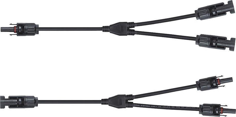 Orno mc4 y splitter - voor zonnepanelen - set 1x ff-m + 1x mm-f - professionele kwaliteit - geconfectioneerde zonnepaneelkabel