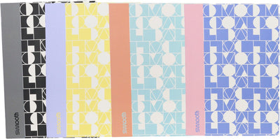 Ancor schrift smooth a4 lijn 48 vel 90 grams krimp 4 stuks assorti - an-113204-c