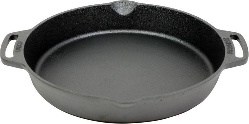 Valhal outdoor skillet koekenpan met 2 handvatten - gietijzer, diameter 30cm, vh30h
