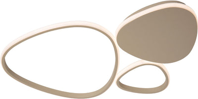Lucide samling - plafonnière (plafondlamp) - led dimbaar - cct - 1x30w 2700k 4000k - taupe
