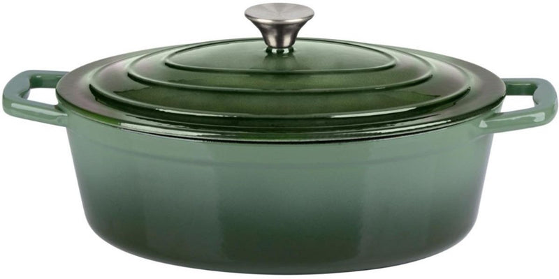 Alpina casserole 33cm cast iron green |8711252356082