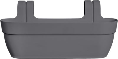 Elho vibia campana easy hanger xl 58 - plantenbak voor balkon - balkonbak - 100% gerecycled plastic - l56 x b26.8 x h23.7 cm - antraciet