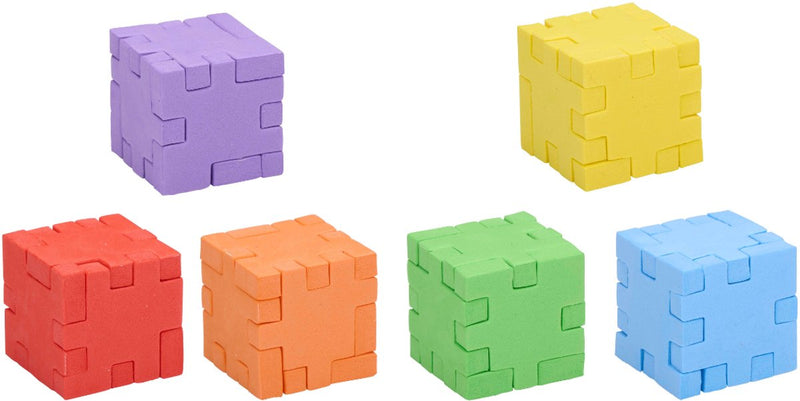 Eddy toys eddytoys 2d 3d kubus puzzel voor kinderen - stimuleert creativiteit en logisch denken