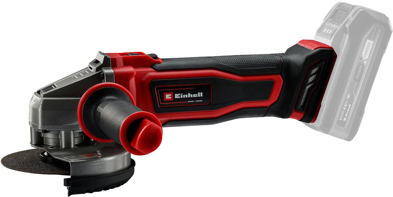 Einhell accu haakse slijper te-ag 18 125-2 li solo - power x-change - 18 v li-ion - ø125 mm - 8.500 t min - max. snijdiepte: 33 mm - excl. accu en lader