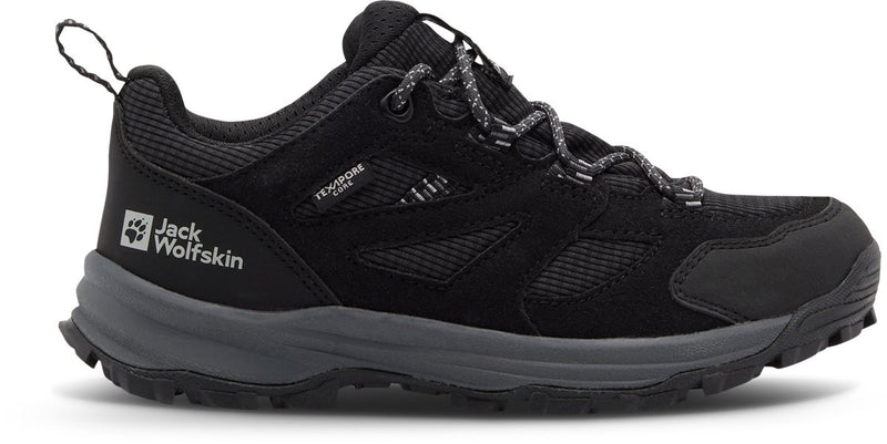 Jack wolfskin vojo tour texapore mid wandelschoenen zwart eu 36 jongens,meisjes