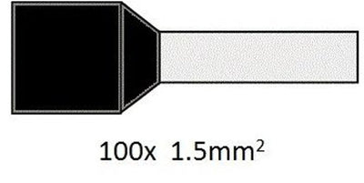 Cimco adereindhuls geïsoleerd 1,5mm2 per 100