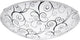 Eglo margitta 1 - wand plafondlamp - 1 lichts - ø315mm. - wit, zwart, helder