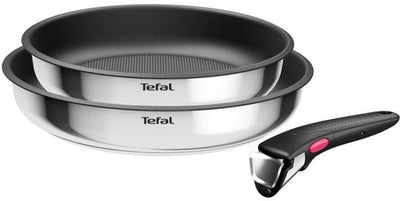 Tefal cook eat 22 26 cm pannenset zilver