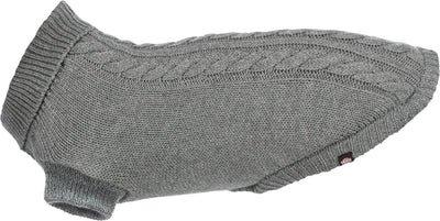 Trixie trui kenton grijs - hondenkleding - 50 cm