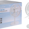 Excellent electrics luxe tafelventilator robuust 30cm wit