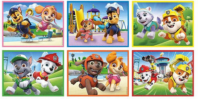 Clementoni - 12 blokken puzzel - paw patrol - 6 afbeeldingen - vanaf 3 jaar