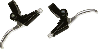 Dresco remgrepen - v-rem - 2 stuks - chroom zwart