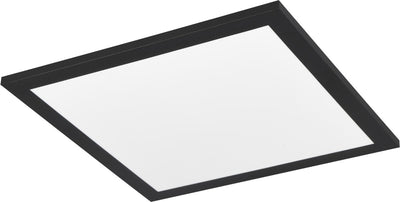 Rl live your light reality beta - plafondlamp - zwart mat - incl. 1x smd 13w - geintegreerde dimmer - afstandsbediening