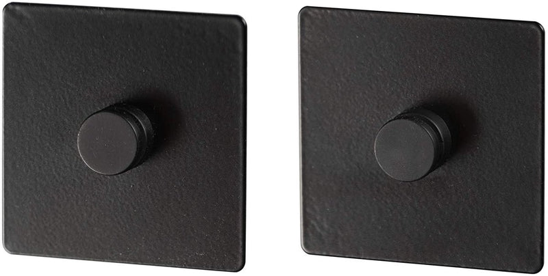 Wenko adapter turbo-loc 6,3 x 1,4 cm mat zwart staal 2-delig - voor bevestiging van keukenaccessoires gala zonder boren