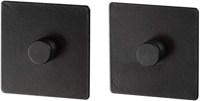 Wenko adapter turbo-loc 6,3 x 1,4 cm mat zwart staal 2-delig - voor bevestiging van keukenaccessoires gala zonder boren