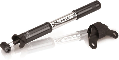 Xlc pu-r03 race mini fietspomp - aluminium - blauw zilver