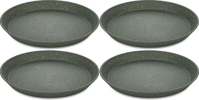 Koziol rond bord, 20.5 cm, set van 4, organic, as grijs - | connect plate