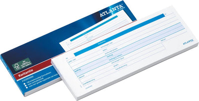 Atlanta djois kwitantieboekje - 74 x 210 mm - nl tekst - 100 vel - fsc - voordeelpak 5 stuks