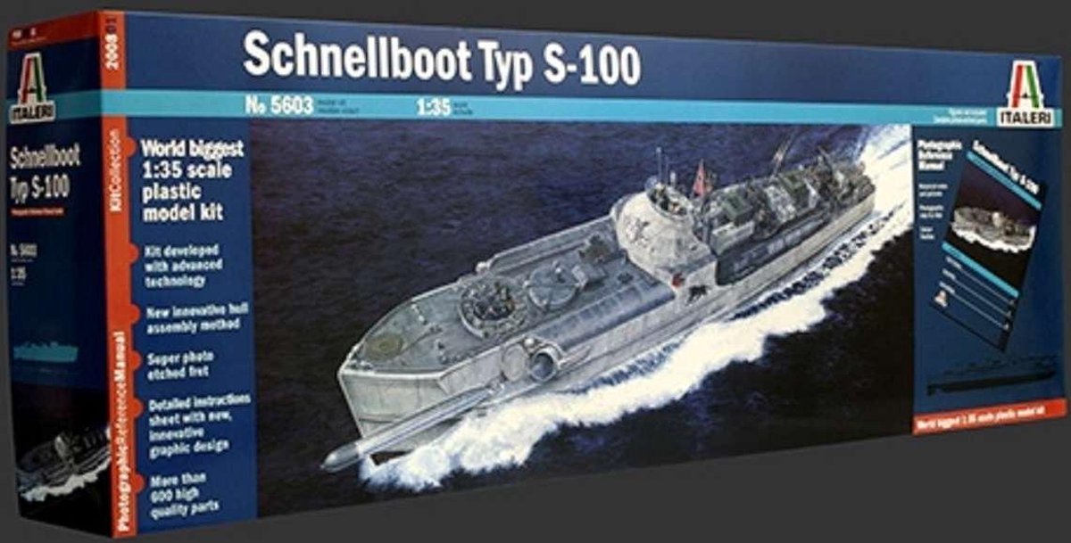 Italeri modelbouwpakket militaire voertuigen - 5603 schnellboot s-100-prm edition plastic - 1:35 - modelbouw