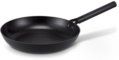 Brabantia patron koekenpan - ø 28cm -duurzame pan met luxe design handgreep - 100% pfas vrij - keramische antiaanbaklaag - inductie koekenpan - zwart